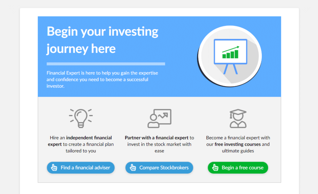 Financial Expert Homepage