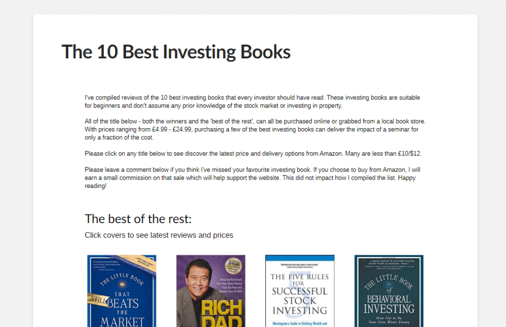 The 10 best investing books