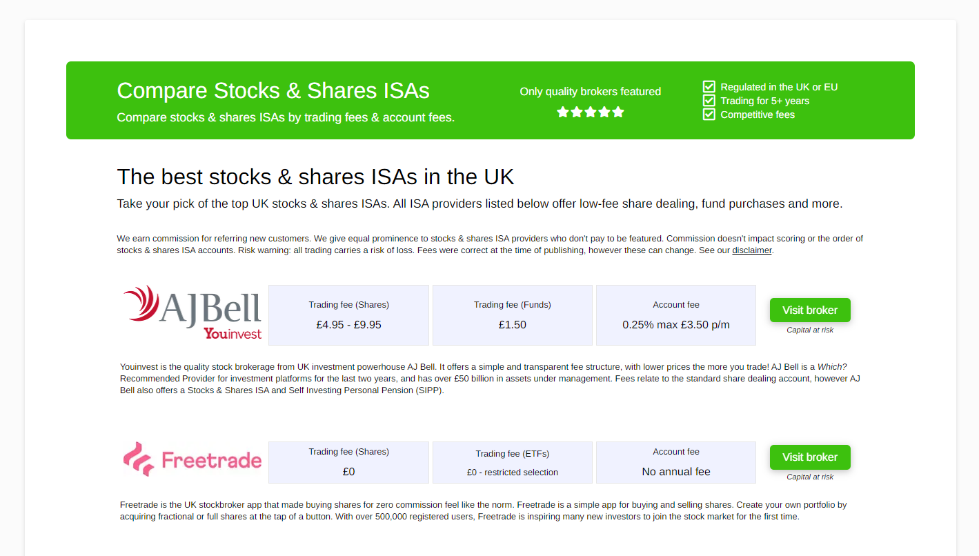 Stocks & Shares ISA